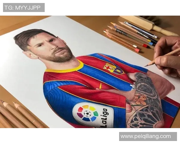 四位足球巨星的艺术素描展现他们的激情与风采