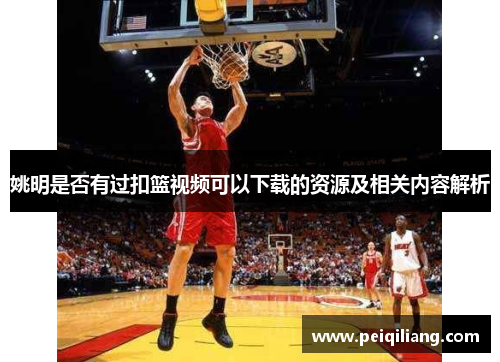 姚明是否有过扣篮视频可以下载的资源及相关内容解析